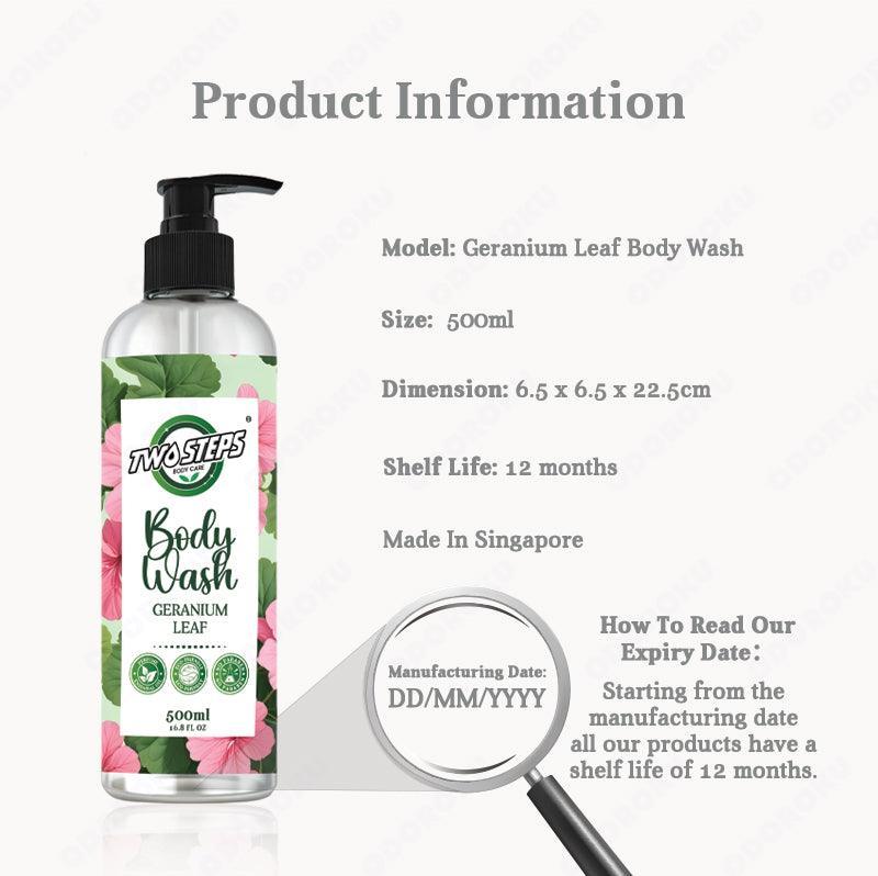 Geranium Leaf Perfume Body Wash / Body Shower 5 Litre - Twostepscleaning