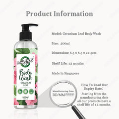 Geranium Leaf Perfume Body Wash / Body Shower 5 Litre - Twostepscleaning