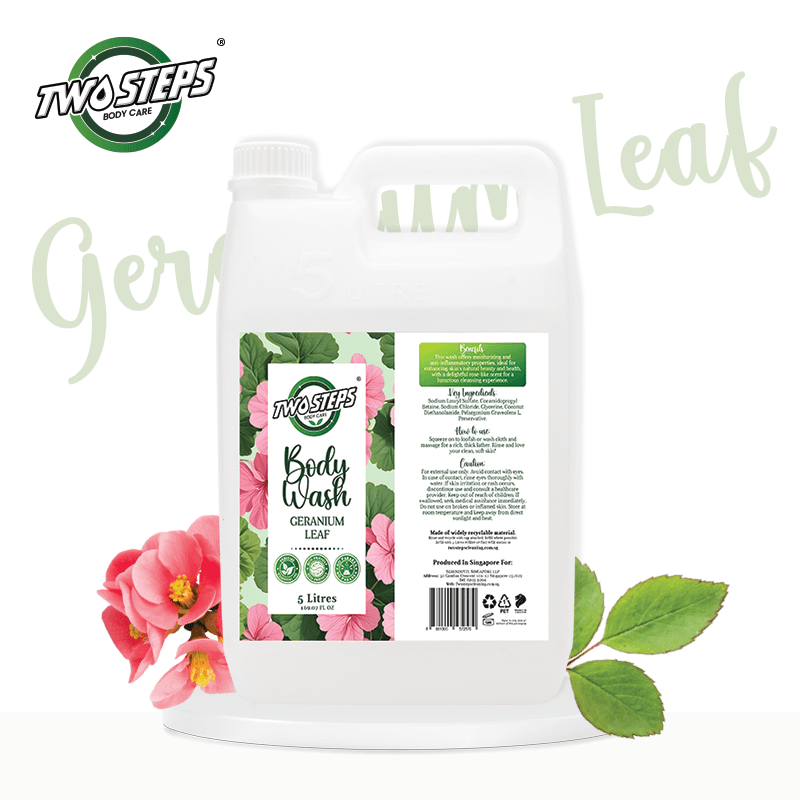 Geranium Leaf Perfume Body Wash / Body Shower 5 Litre - Twostepscleaning