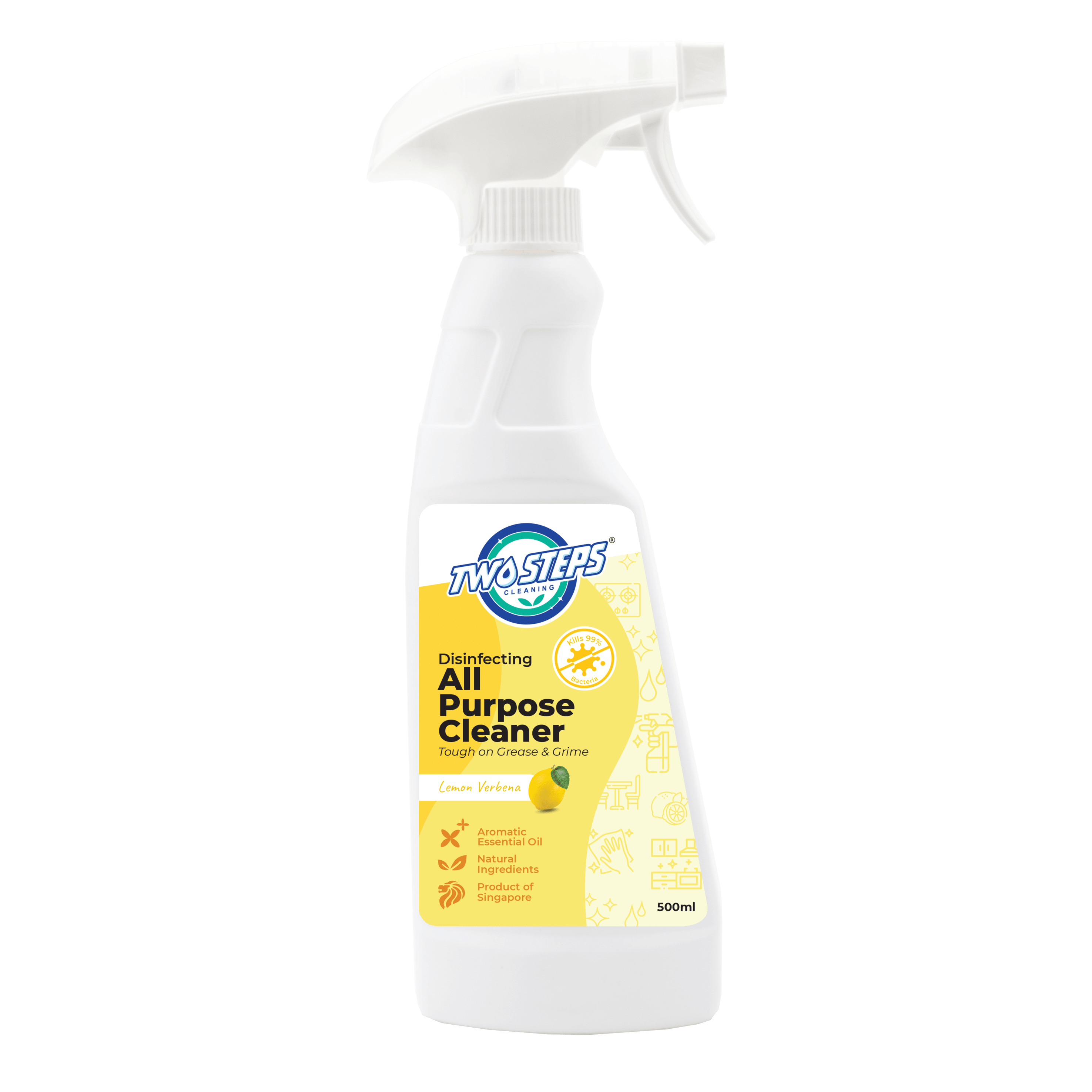 All-Purpose Cleaner 500ml - Lemon Verbena - Twostepscleaning