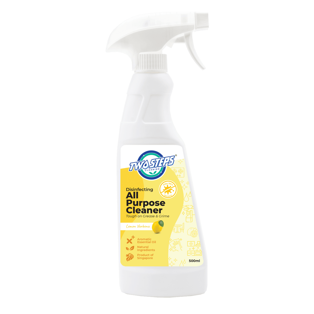 All-Purpose Cleaner 500ml - Lemon Verbena - Twostepscleaning